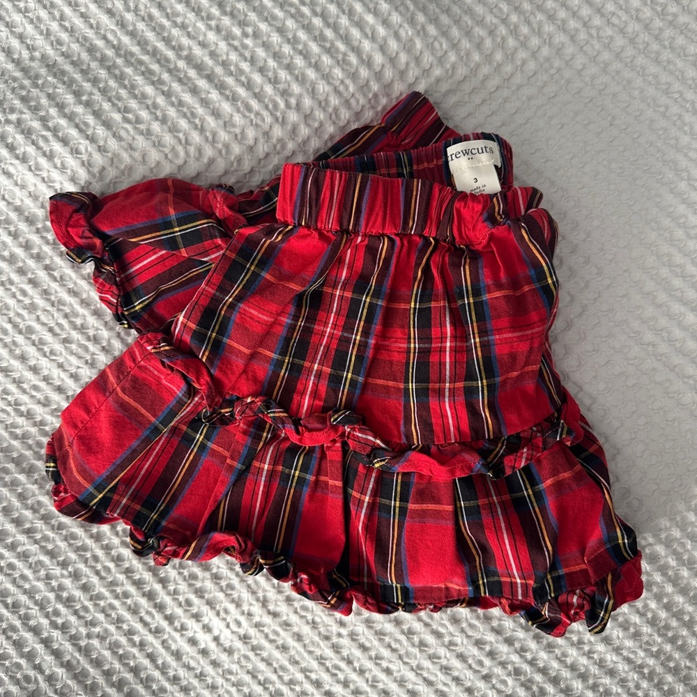 Crewcuts Red Plaid Diaper Cover